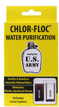 Military Water Purification (Chlor Floc) Packets