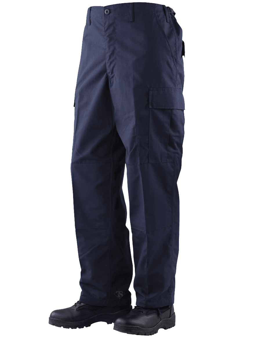 Blue police pants shop