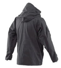 ECWCS Military Parka Back View - Hood Up - Black