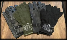 Military D3-A Leather Gloves w/ Liner