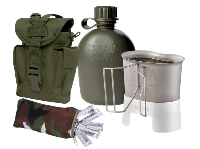 Military Canteen 5-Piece Kit