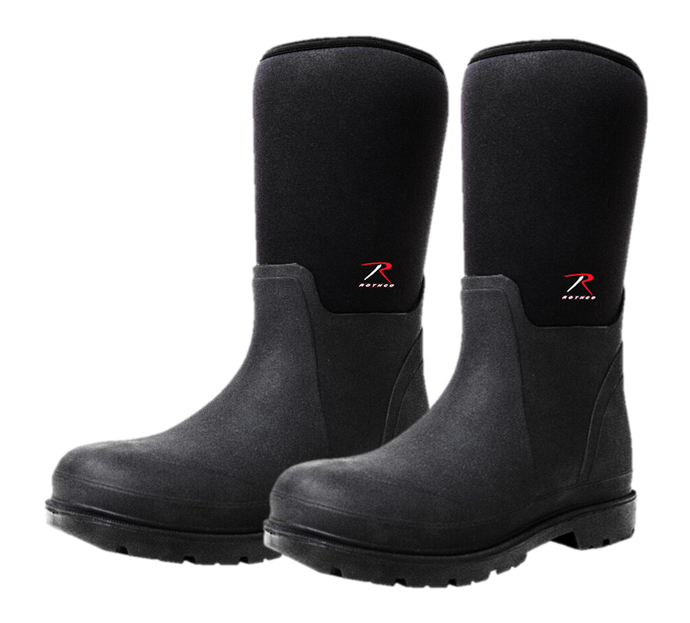 Deluxe Waterproof Rubber Boots - 14.5 Inch