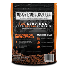 SURVIVAL COFFEE / FREEZE DRIED 120 SERVINGS